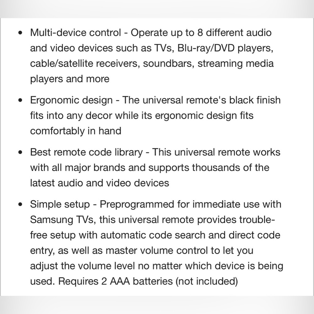Black Universal Remote Control - Picture 8 of 8